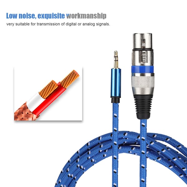 3,5 mm Stereo til XLR Hun Audio Kabel Stik Adapter Patch Ledning 3 Meter