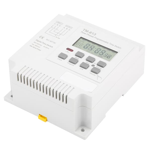 TM-163 Trefas 380V Smart Digital Veckoprogrammerbar Kontroll Strömbrytare
