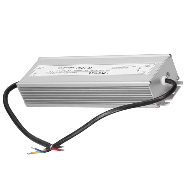 LED-drivrutin 200W Vattentät Transformator 24V DC Strömförsörjning för Utomhusbelysning