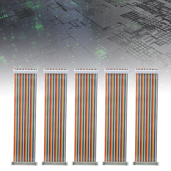 5 stk. GPIO-kabel til Raspberry Pi han til hun 40-polet ledning computertilbehør 20 cm han til hun