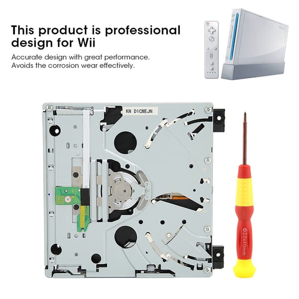 Udskiftning DVD Rom-drev Dual IC Disc Reparationsdel til Nintendo til Wii D2E Konsol