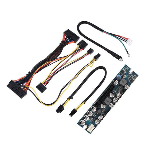PC PSU DC 12V Input 300W Computer Strømforsyningsmodul med 24Pin Tilslutning/ AUX/ SATA Kabel