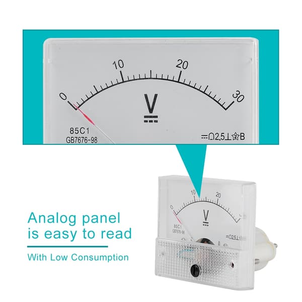 DC 0-30V DC Analog 85C1 Strøm Voltmeter Spænding 2.5 Nøjagtighed Spænding Analog Voltmeter Panel