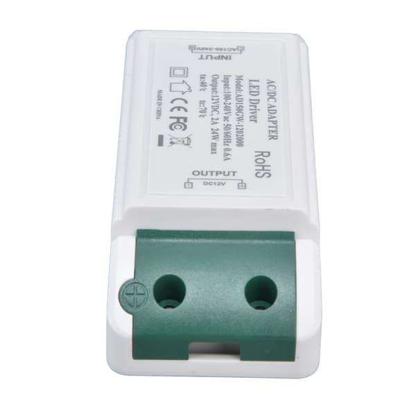 LED Driver 12V DC 24W 2A LED Strømforsyning til LED Strip Lys og Skab Lys AC100‑240V