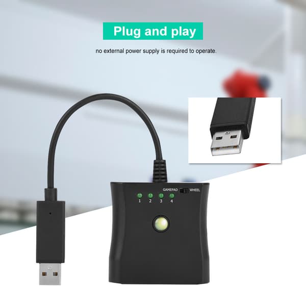 Universal adapterkabelkonverter til PS2-controller til Xbox 360-spilcontroller