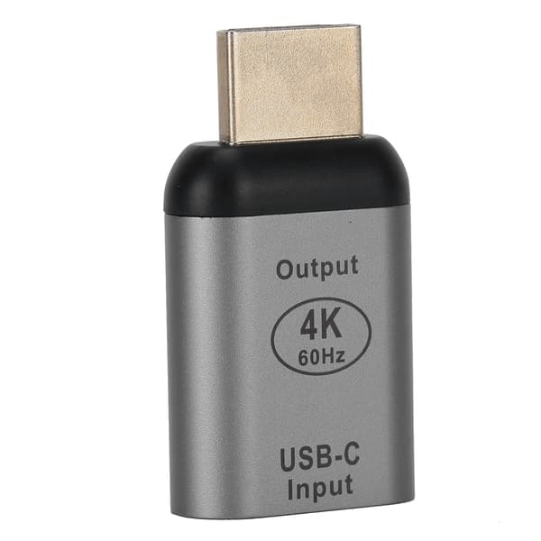 Aluminiumslegeringsskal TypeC hun til HDMI han adapterstik til Windows Android OS X