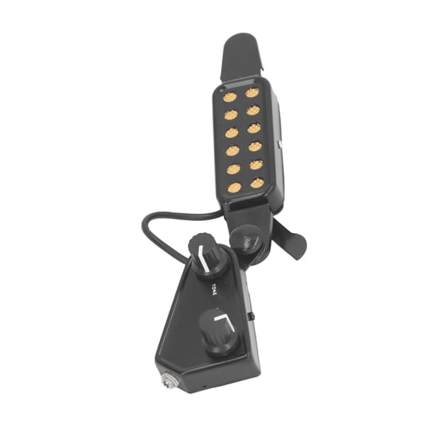 Akustisk Gitarr Pickup Volym Justerbar Magnetisk Gitarr Pickup med 3 Meters Kabel Svart