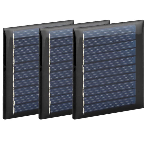 3 stk/sæt 0,3W 5V Mini Polykrystallinsk Silicium Solcellepanel Modul til DIY-projekter Legetøj