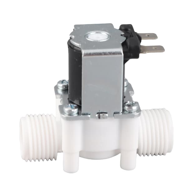 1/2\" NC elektrisk magnetventil, vatteninlopp i plast DC24V