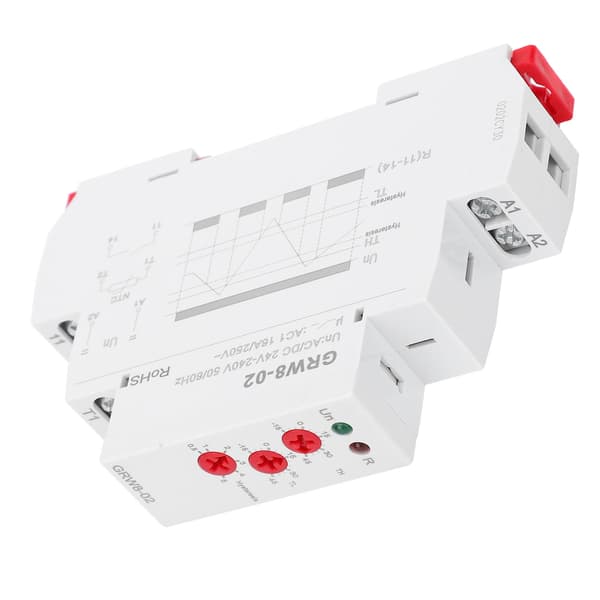 Termostatrelæ DIN-skinnebeslag med sensorprobe GRW8-02 24-240V AC/DC