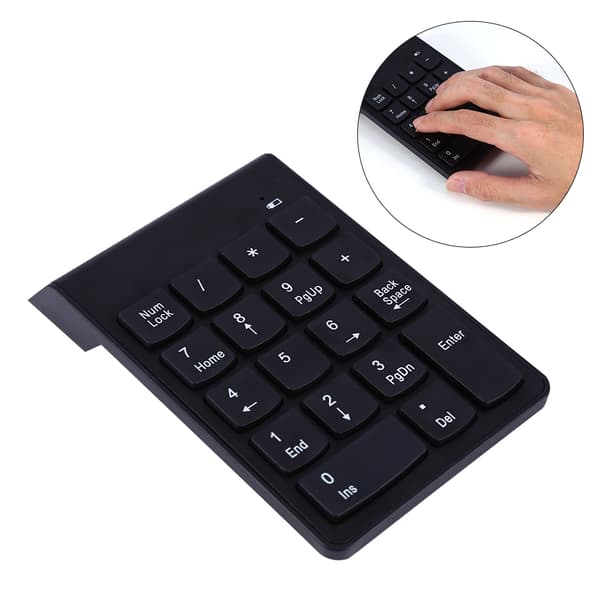 USB numerisk knappsats mininummerplatta Numpad 18 tangenter tangentbord för bärbar dator stationär PC Pro