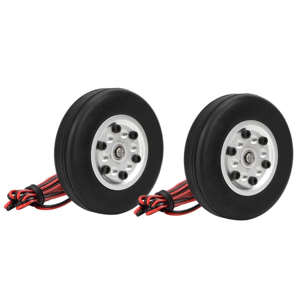 65 mm gummidæk hjulbremsesystem med 4 mm aksel til RC-fly