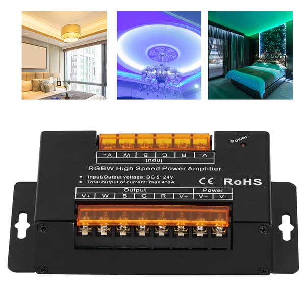 RGB Signal Repeater til LED Strip Controller DC5V-24V 0,1-100% Hjemmebelysning