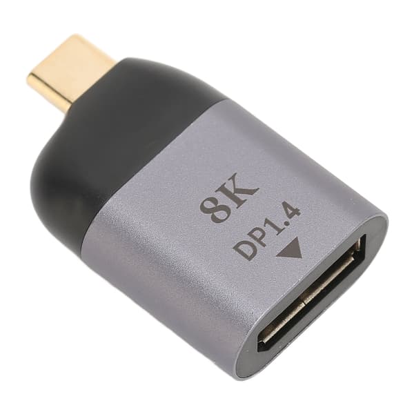 USB C til Display Port Adapter 8K 60Hz Høj Opløsning Kompakt Bærbar USB C til DP Adapter til Windows PC