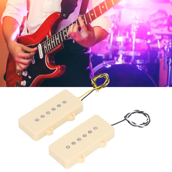 2 st elgitarr-pickup-set Alnico 5 klart ljud single coil pickup-set för Jazzmaster