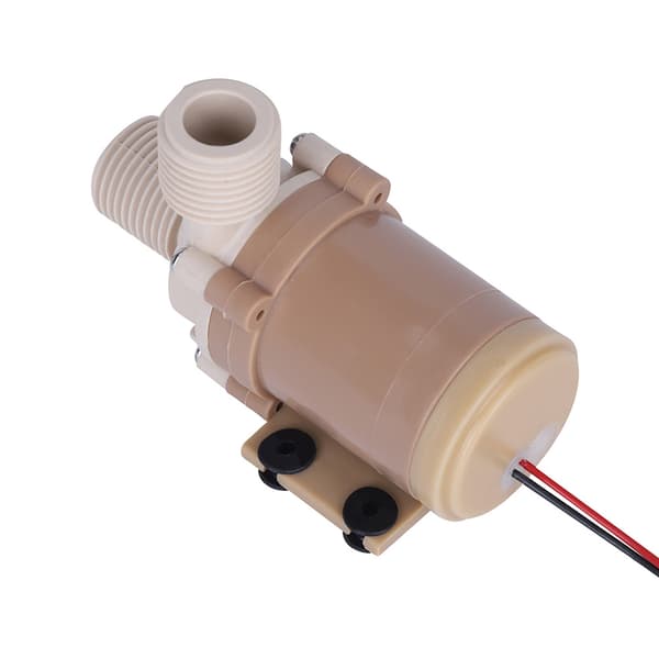 Tyst DC 12V Solcellsdriven Borstlös Dränkbar Vattencirkulationspump för Varmvatten, 12V DC