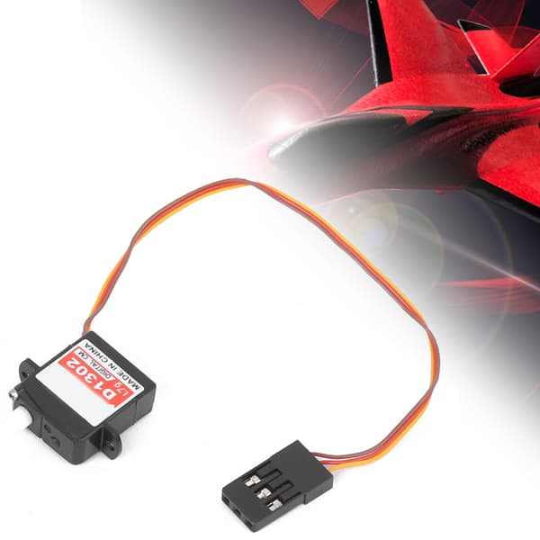 D1302 Micro Mini Digital Servo Reservdelstillbehör för flygplansmodell med fast vinge JR-kontakt