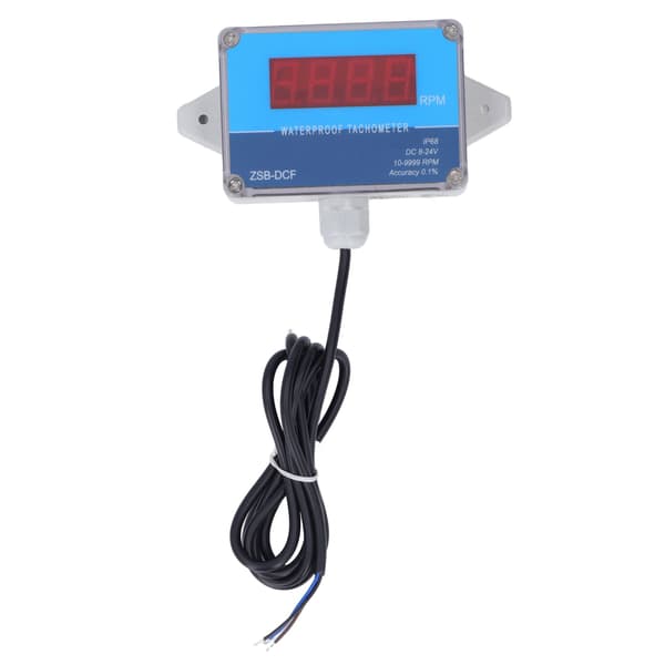 Motortachometer Hastighetsmätare Sensor IP68 Vattentät LED Digital Display DC 8V-24V