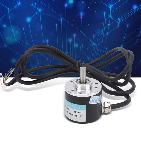 Rotary Encoder 3-faset 6 mm massiv aksel reduktionsmotor tilbehør DC5-24V C38S6G5-1200Z