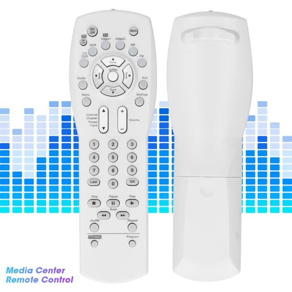 TV/ DVD/ VCR/ AUX/ Audio/ Video Media Center System Controller til AV 3‑2‑1 Series Hvid