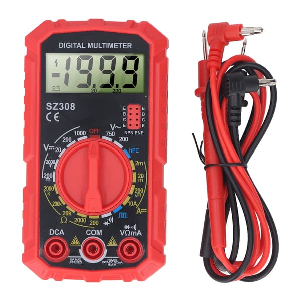 Digital Multimeter 4000 Counts NCV Tester AC DC Spänning Ohm Volt Ampere Meter Bärbar för Hem Bil Verkstad