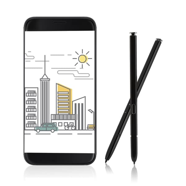 Touch Screen Skrivepen Indbygget Elektromagnetisk Passer til Samsung Galaxy Note 10 Sort Hvid (Sort)