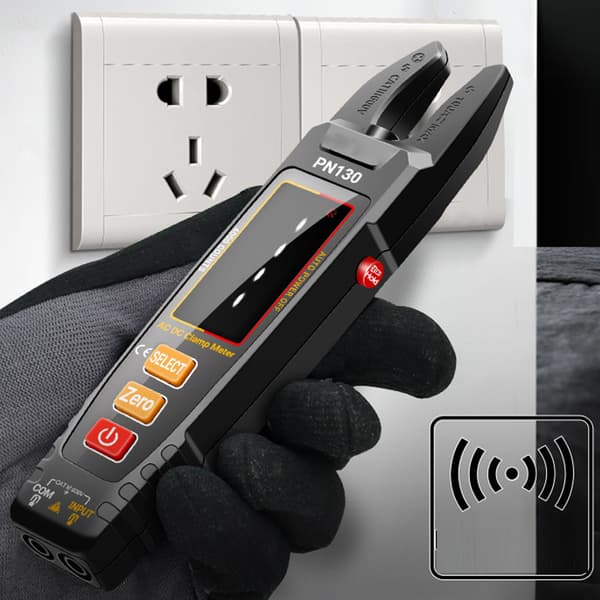Auto-Ranging Digital Tangamperemeter, True RMS, Farve LCD Elektrisk Tester til AC/DC Strøm, Spænding, Kondensator, Diode & Frekvens