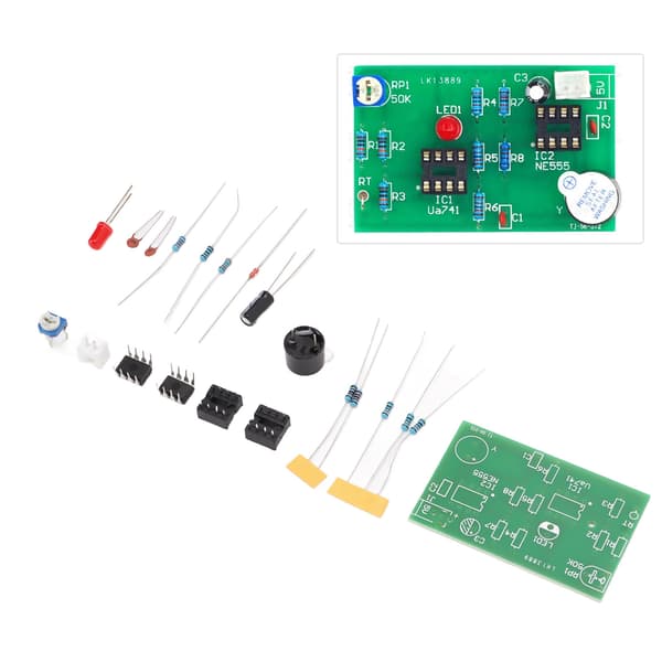 Temperatursummerkit PCB-kort Termistor Temp Larmmodul DIY Praktiska Träningsdelar