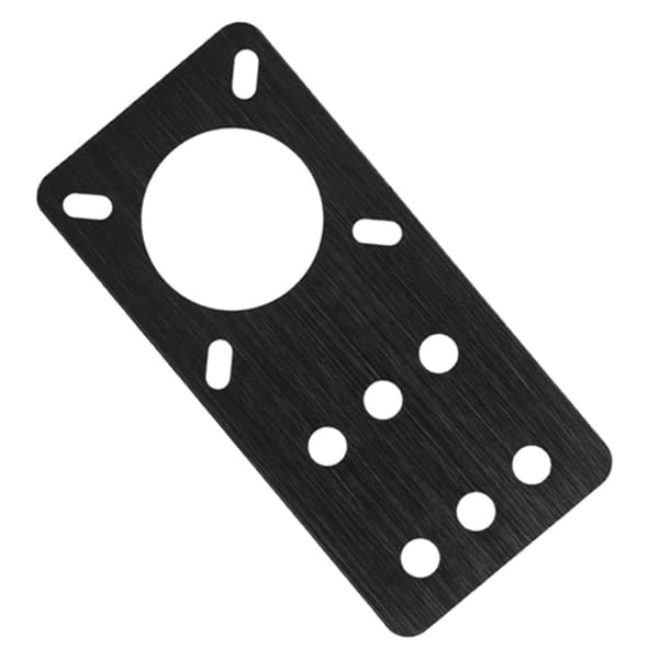 NEMA 17 Anodiseret Aluminium Stepper Motor Monteringsplade 3D Printer Tilbehør (Sort)