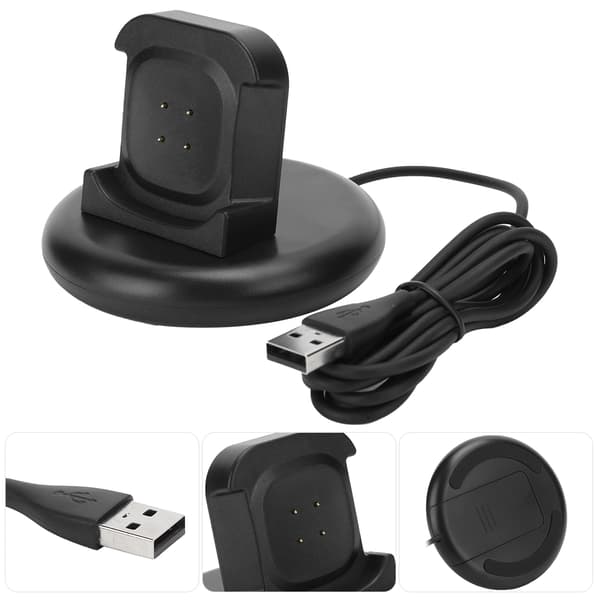 Mini laddningsdocka för Fitbit Versa3/Sense Smart Watch Bärbar laddningsstation