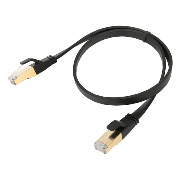 Cat 8 Ethernetkabel 40 Gbps 2000 Mhz RJ45 Han-interface 0,5 meter/19,7 tommer Ethernetkabel til PS5 til Router