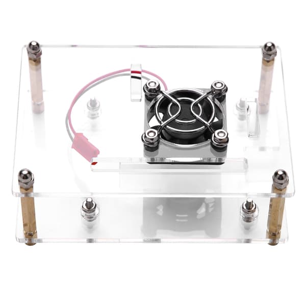 Akryl PMMA Kabinet Boks Beskyttelsesetui Køleventilator til Raspberry Pi 2 3 Model B og Pi b