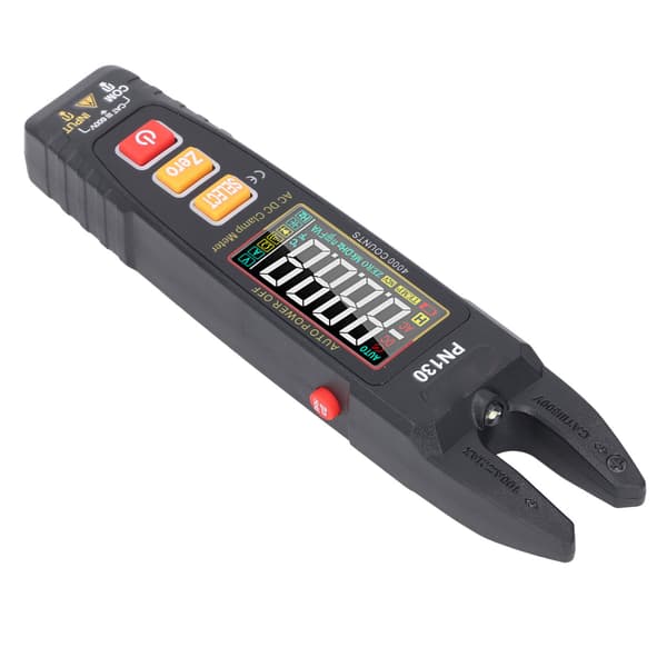 Auto-Ranging Digital Tangamperemeter, True RMS, Farve LCD Elektrisk Tester til AC/DC Strøm, Spænding, Kondensator, Diode & Frekvens