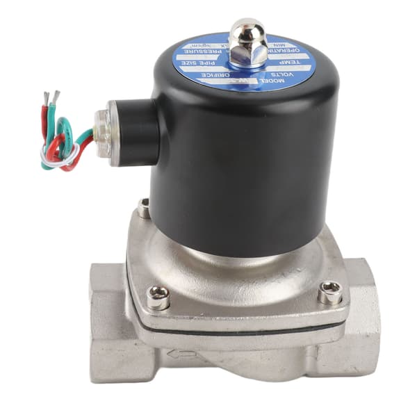 Magnetventil NC Direktevirkende 220V AC Rustfrit Stål Fittings
