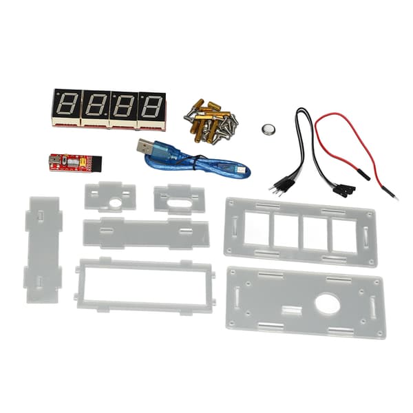 DIY Digital Klocka Kit med Tydlig Display, Justerbar Tid, Elektroniska Komponenter Set