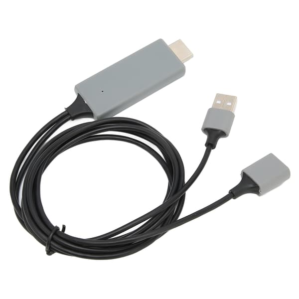 HDTV-kabeladapter 1080P HD Multimedia Interface-kabeladapter för iPhone TV-skärmprojektor Svart