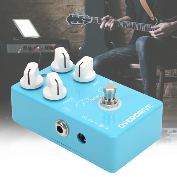 Overdrive Pedal Elgitarr True Bypass Effekt EQ Musikinstrument Tillbehör
