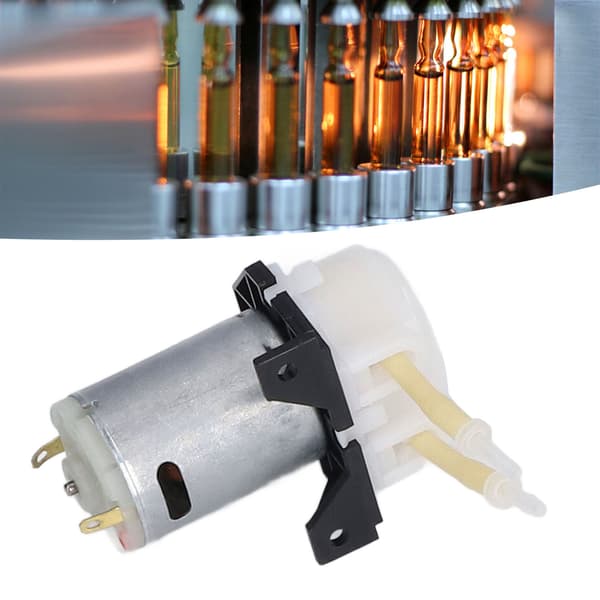 12V DC Peristaltisk Pump, Mini Självsugande Doseringshuvud för Akvarium & Laboratorieanalys