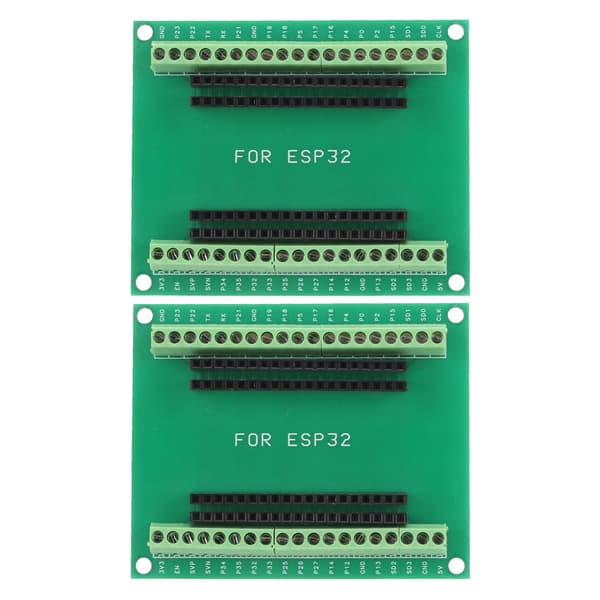 2 stk. ESP32 Breakout Board 38 ben 2 i 1 Dual Core CPU Lavt strømforbrug Trådløs WiFi Bluetooth Udviklingskort