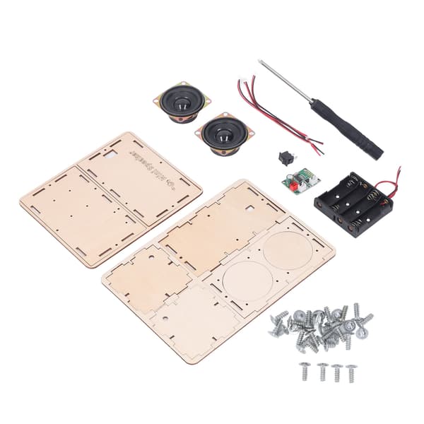 DIY Bluetooth-högtalarkit Stereo Surround Giftfritt Kompositträ DIY-högtalarkit för Elev