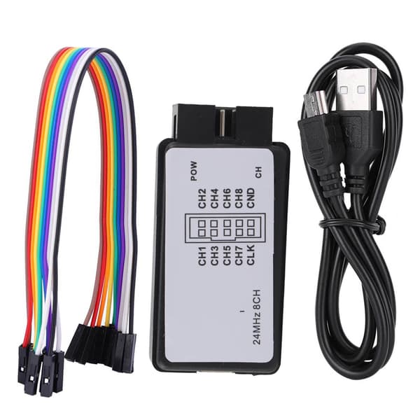 Mini USB Logikanalysator 8CH 24MHz Digital Testare, Bärbar Fickstorlek Kit