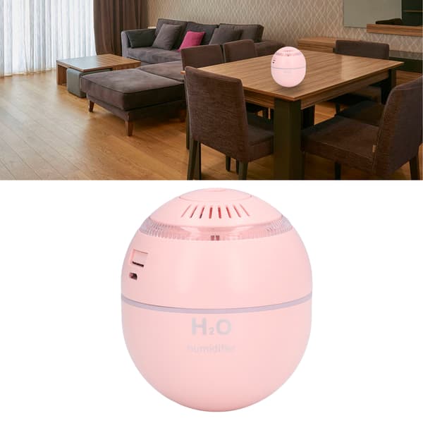 DC 5V/1A 120ML USB Luftfuktare 2 Växeljustering Aromaterapi Eterisk Oljediffusor Rosa