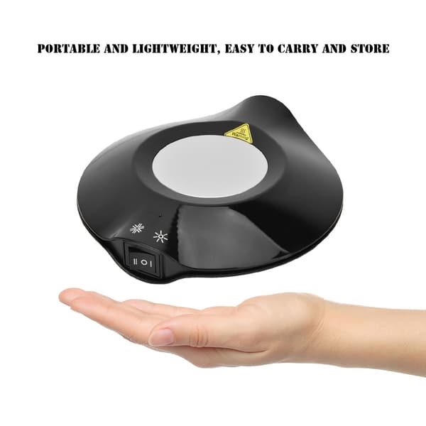 USB Power Office Home Kold Varm Dobbelt Formål Coaster Kaffekop Isoleret Måtte (Sort)