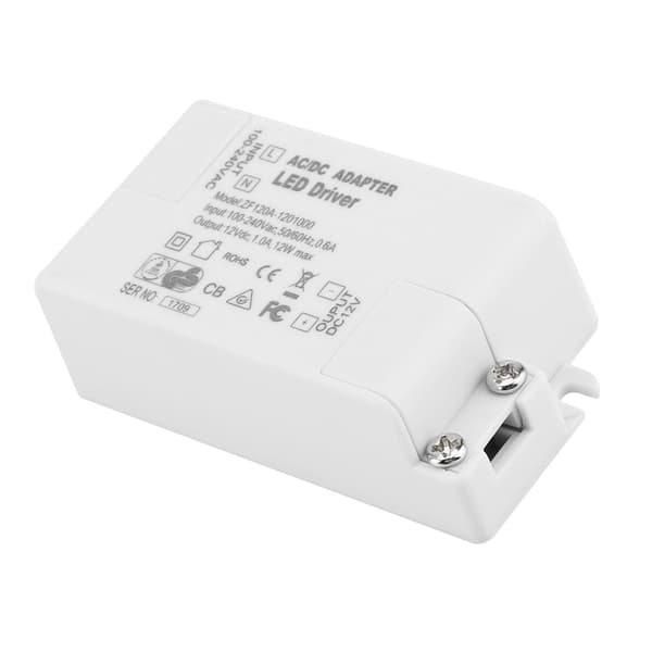 AC 100-240V til DC 12V transformere til LED-strips, 12W SMD strømforsyningsdriver