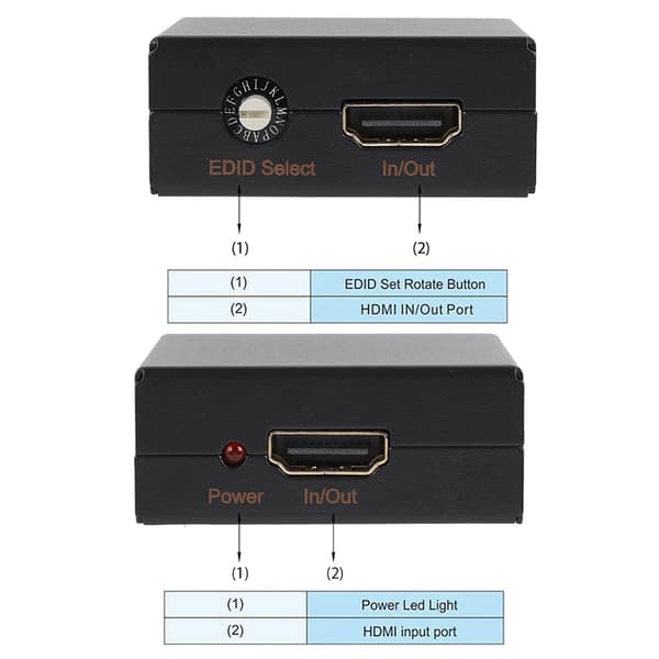 HDMI EDID Feeader EDID Manager -emulaattori, tukee 4K CEC -toimintoa