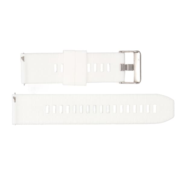 Klockarmband 22mm Universal Quick Release Silikontillbehör för Realme Watch 2 Vit