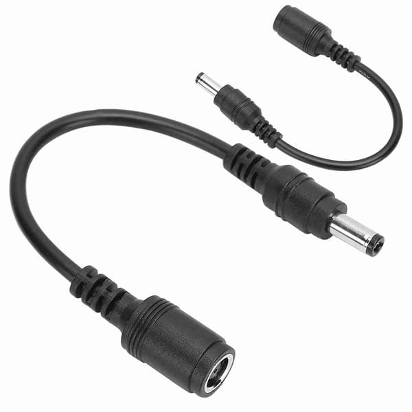 2 stk. DC-strømopladeradapterkonverter 7,4x5,0 mm hun til 5,5x2,5 mm han til HP bærbar computer