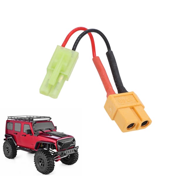 6 cm XT60 hanstik til Tamiya hanstik adapterkabel til RC Lipo batterioplader