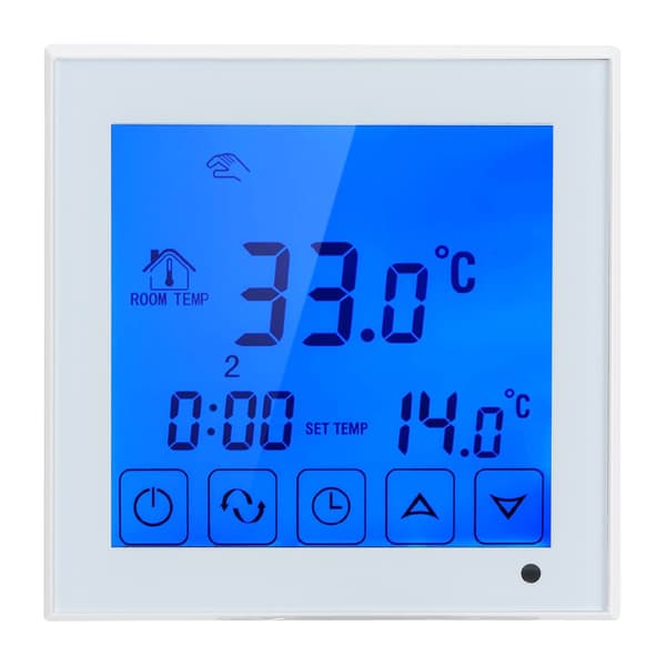 Elektrisk gulvvarmetermostat temperaturregulator 200-240V touchskærm