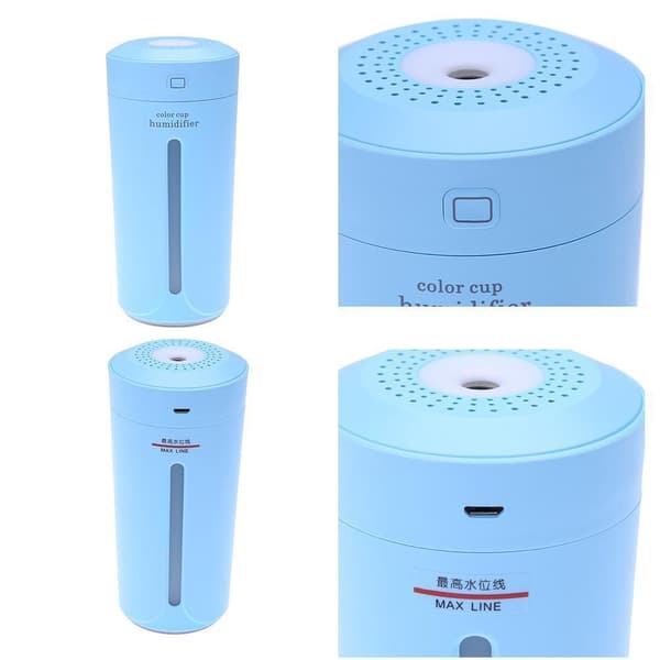 Bärbar USB LED Ultraljud Hem Kontor Bil Luftfuktare Luftspridare Renare Atomizer